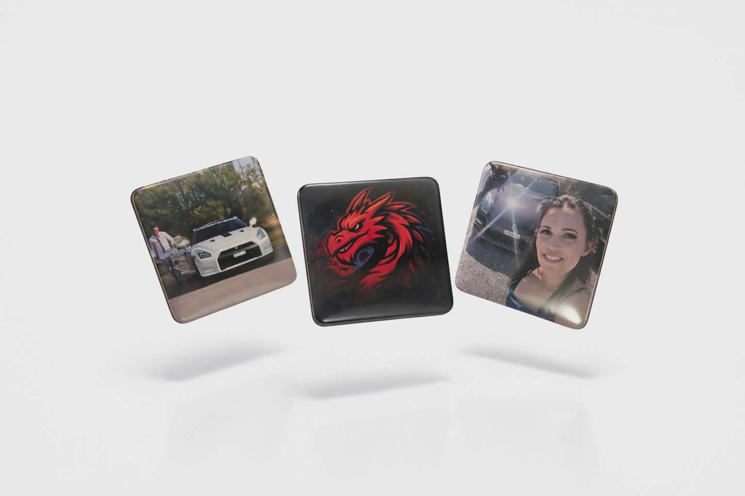 Personalized Foto/Design Magnete 3er Set