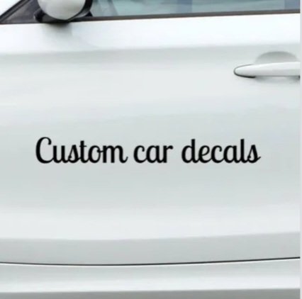 Personalisierte Vinylfolie mit Name