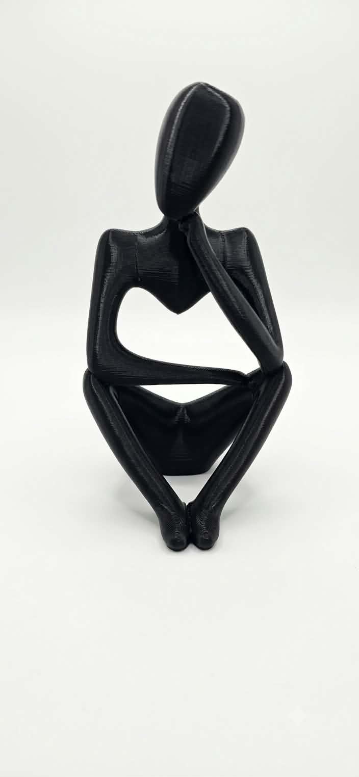 Abstrakte Denker-Figur – Moderne Deko-Skulptur