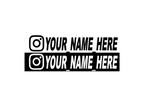 Instagram Name Aufkleber