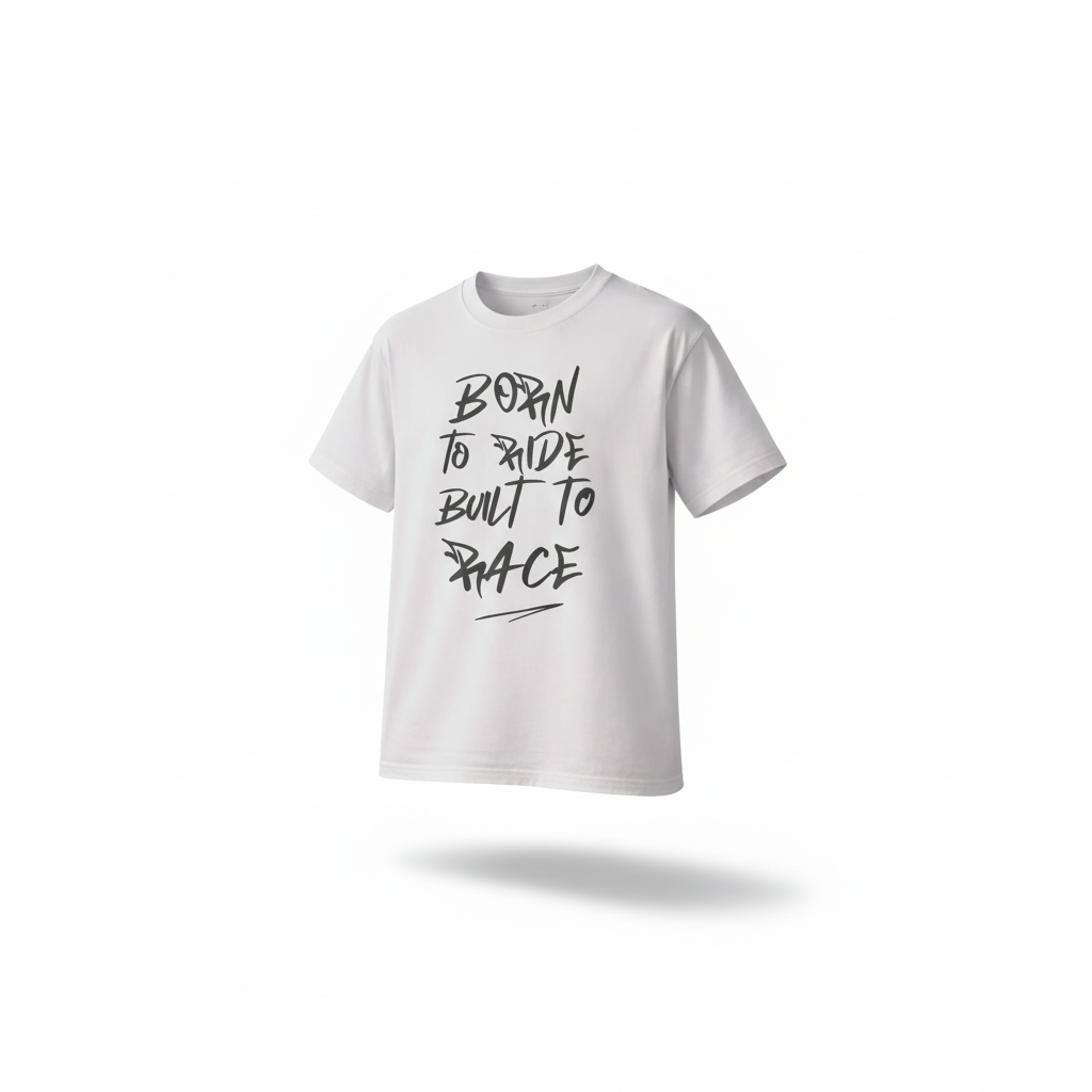 T-Shirt Born to Ride, Builded to Race